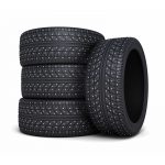Set of Four 19 Inch Spiked Tires